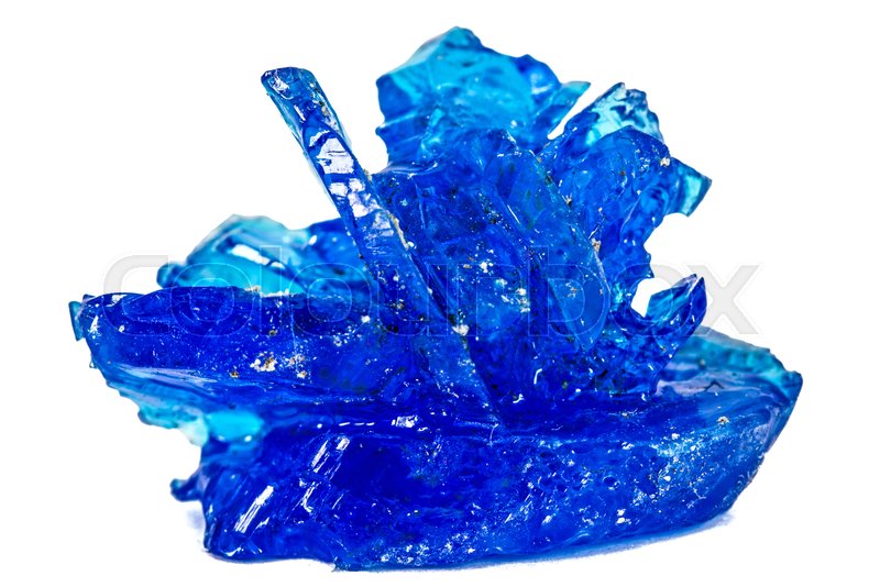 Blue crystals of vitriol, Copper Stock image Colourbox