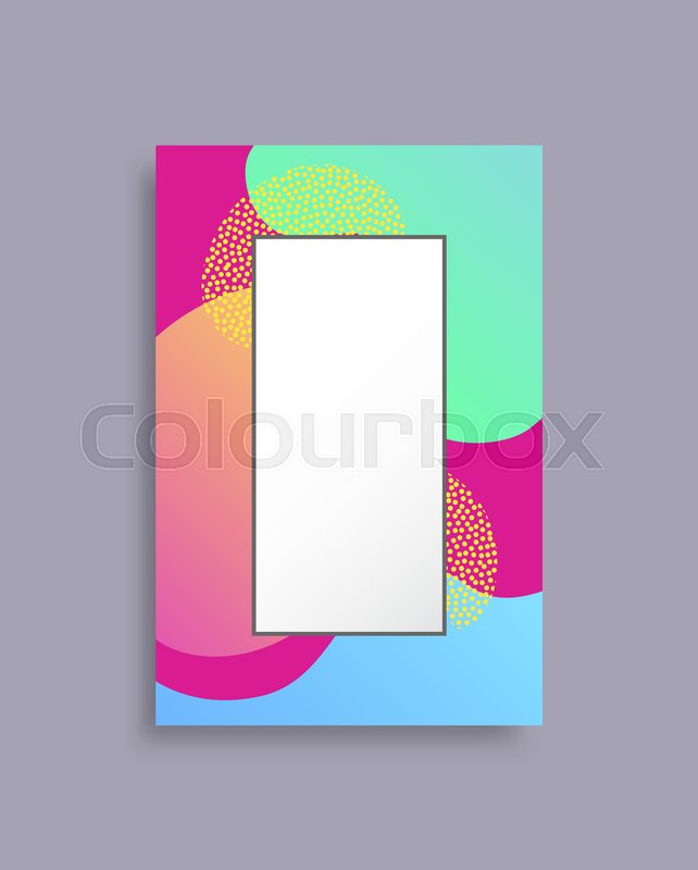 Frame brochure cover creative design ... | Stock vector | Colourbox