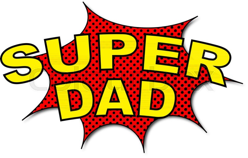 Download Super Dad Cartoon style | Stock vector | Colourbox