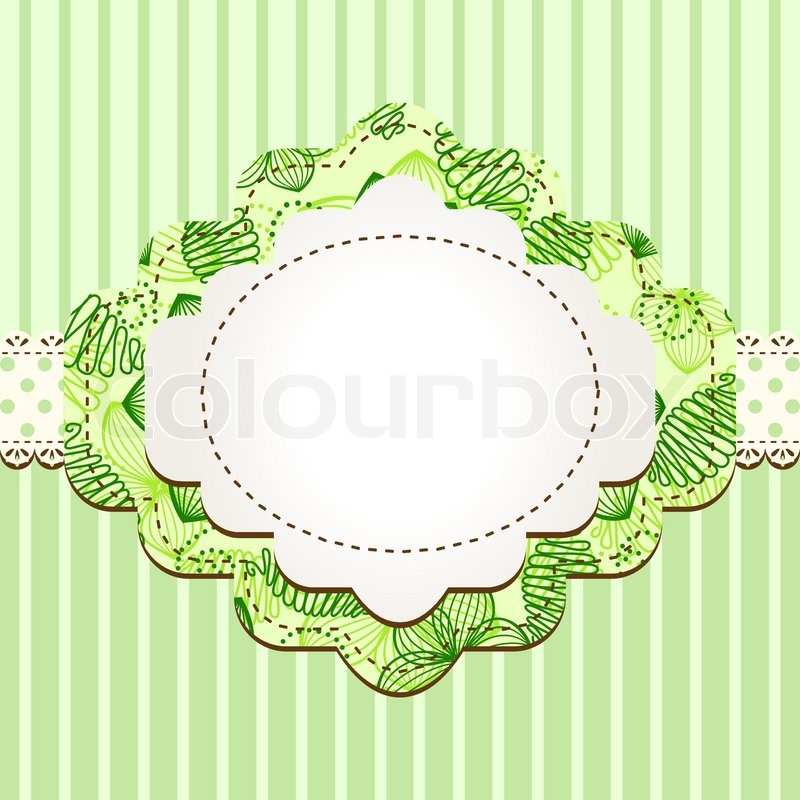 vintage scrapbook frame stock vector colourbox