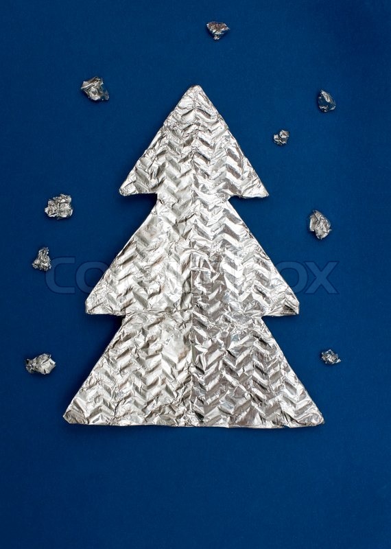 Christmas Tree Made Out Of Foil Christmas Tree Made Out Of Foil