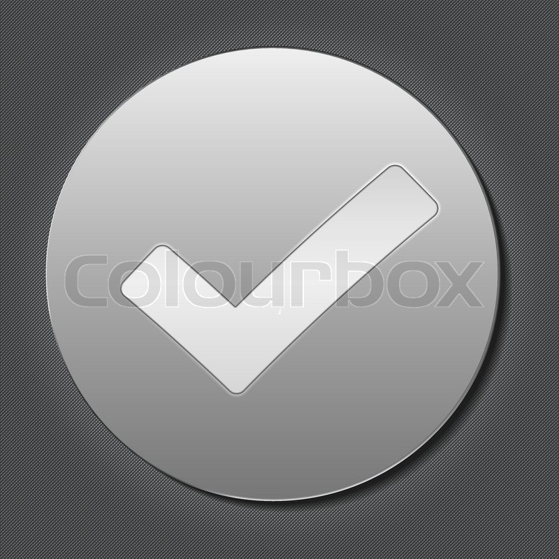 Metal sign Ok | Stock vector | Colourbox