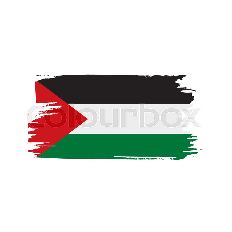 palestine flag vector illustration on a white background stock