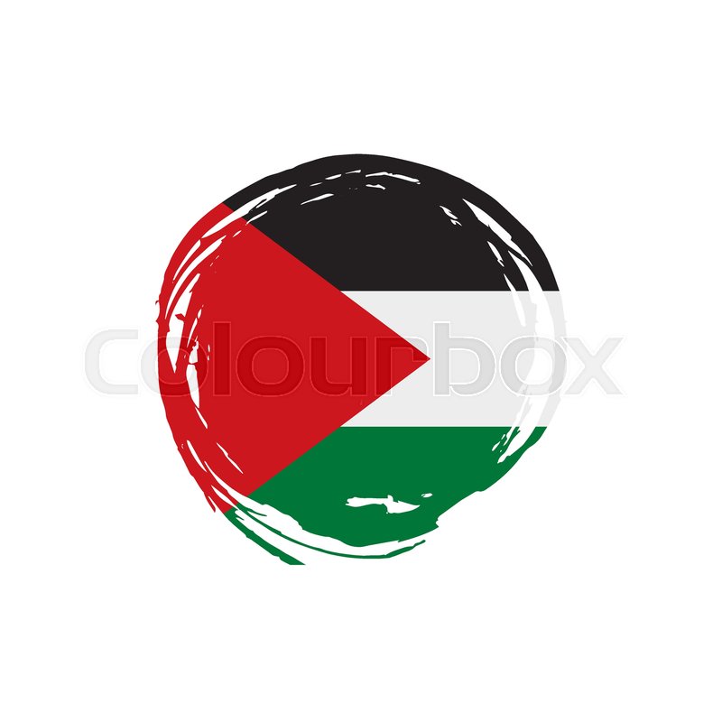 palestine flag vector illustration on a white background stock