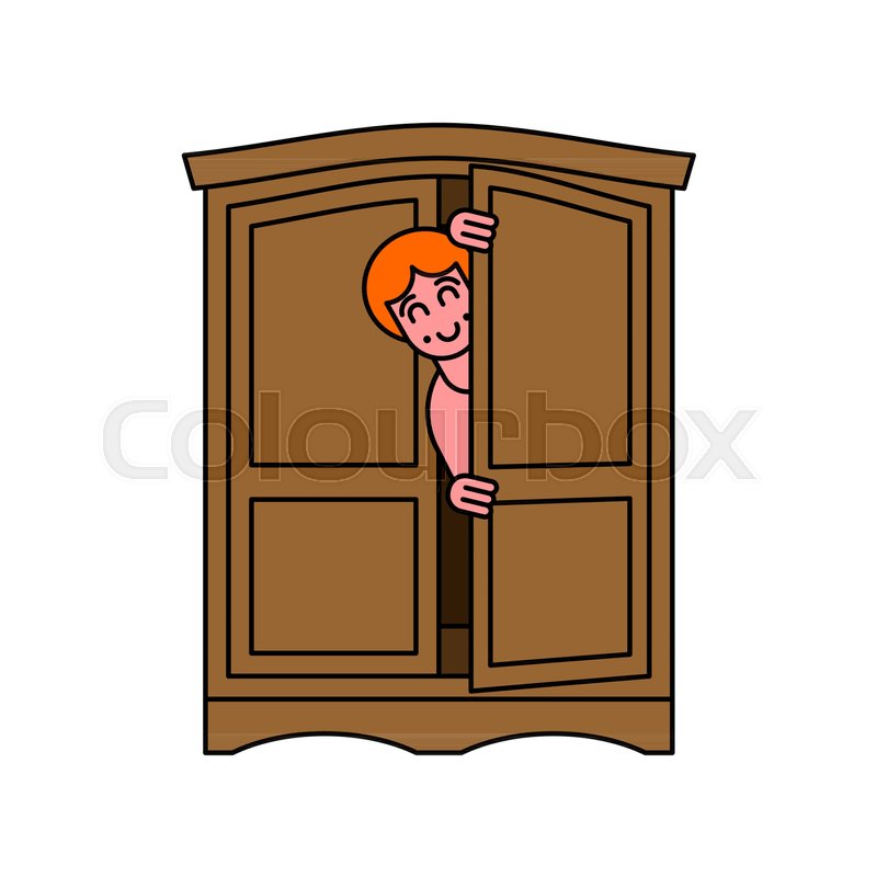 Coming Out Wardrobe Lgbt Symbol Open Stock Vector Colourbox