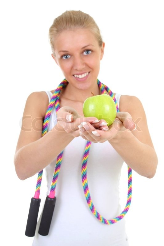 apple jumping rope