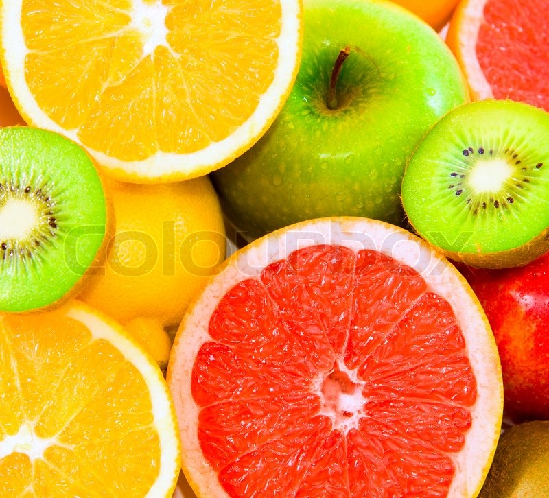 Große Auswahl an Früchten als ... | Stock Bild | Colourbox