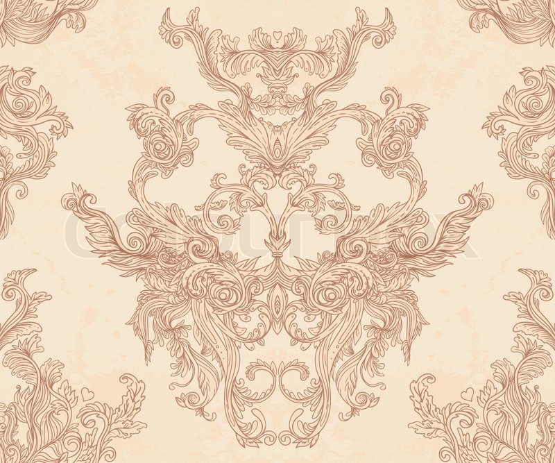 baroque print wallpaper