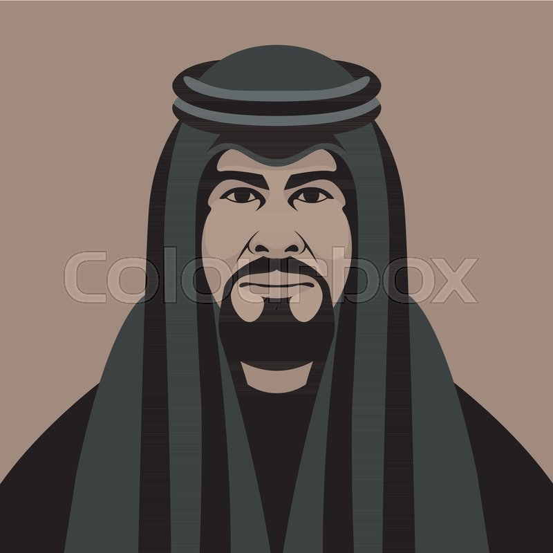 Arab Muslim face | Stock vector | Colourbox Arab Muslim face | Stock vector | Colourbox