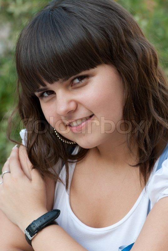 Calm Teen Portrait In Wei em L ssige Stock Bild Colourbox