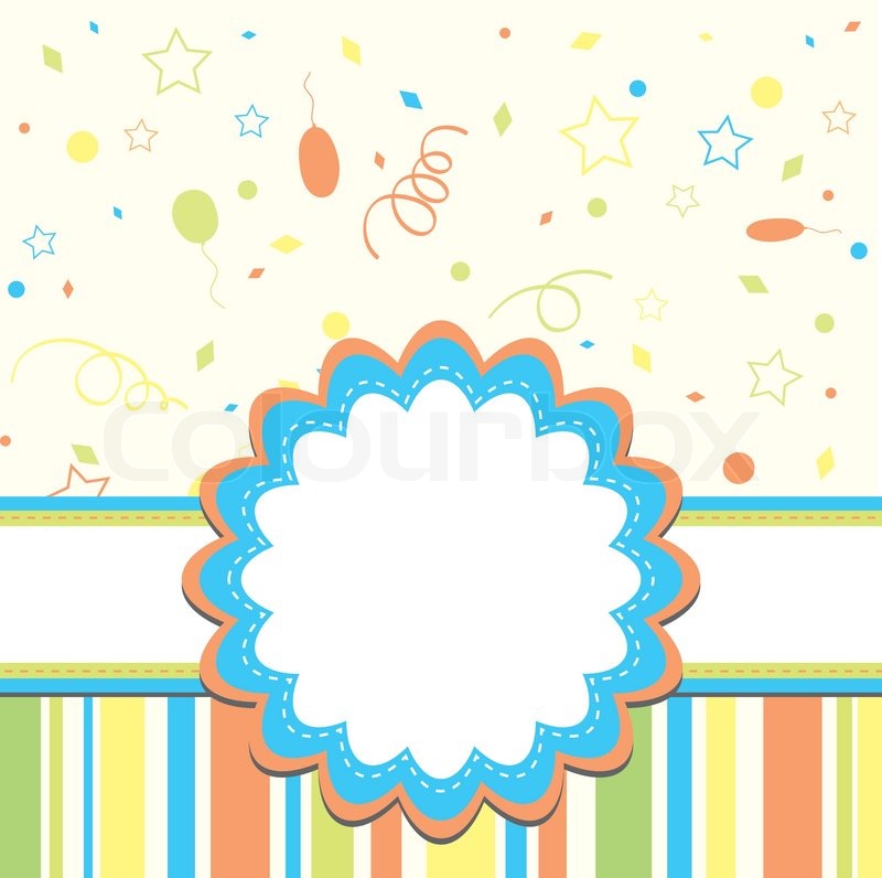 Vorlage Grußkarte , | Vektorgrafik | Colourbox