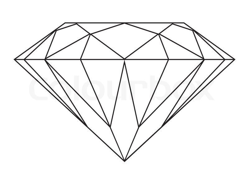 black and white diamond drawing