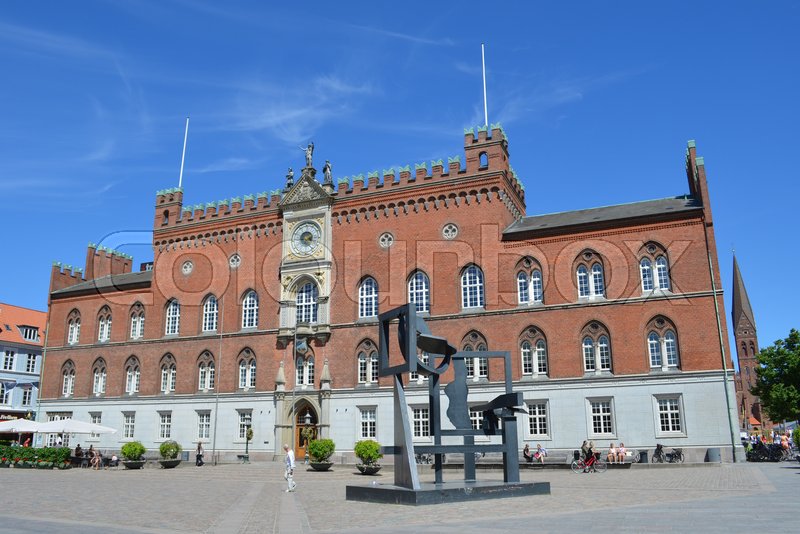 Odense Rådhus på Flakhaven i Odense | Stock image | Colourbox