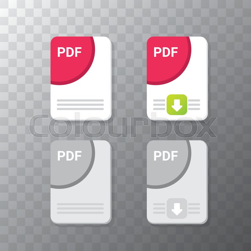 pdf file icon vector