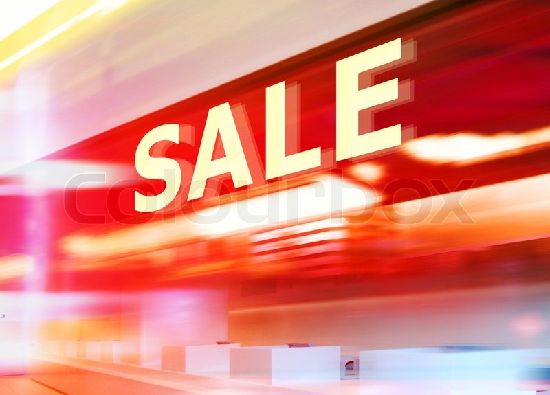 shop window with sale sign at night stock photo colourbox window sale sign