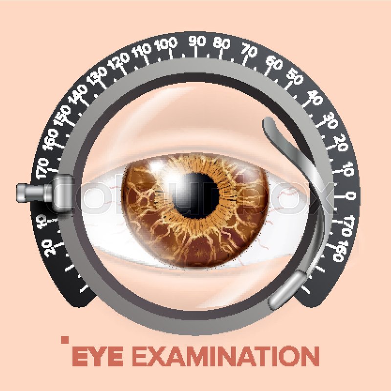 Eye Test Banner Vector Clinic Stock Vector Colourbox