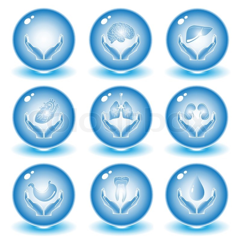 Vector medicinsk ikoner Stock vektor Colourbox