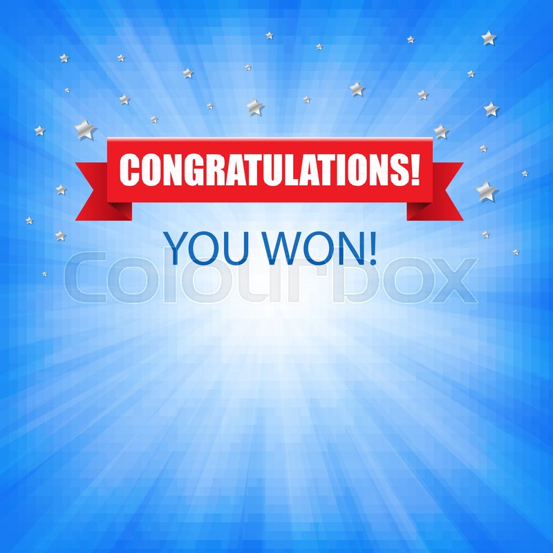 congratulation banner with ribbon with stock vector colourbox congradulation banner