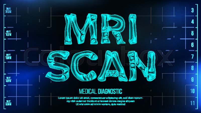 Mri Scan Banner Vector Medical Stock Vector Colourbox