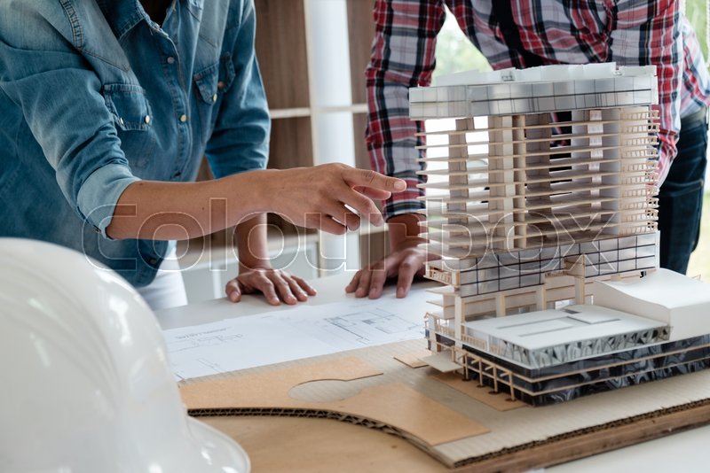 Architect Engineer Design Working on Stock image Colourbox