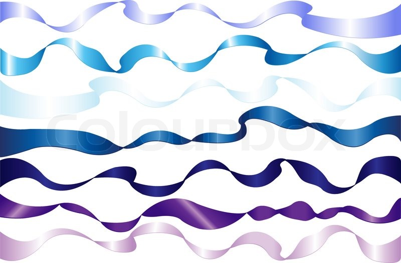 blue and purple ribbon