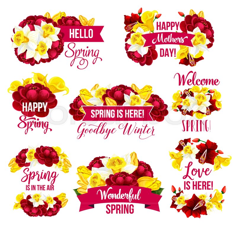 Spring Flower Icon For Springtime Stock Vector Colourbox
