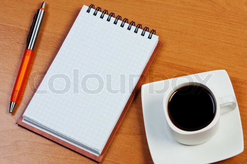 pen, notebook and coffee on table | stock photo | colourbox pen, notebook and coffee on table | stock photo | colourbox