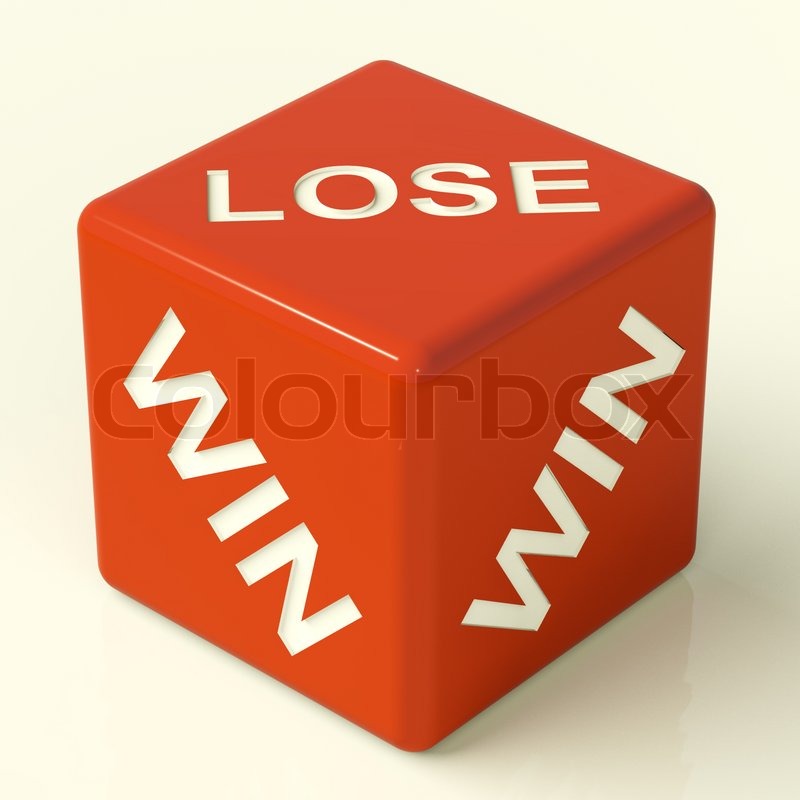 Lose Red Dice Represent Gambling And Stock Image Colourbox