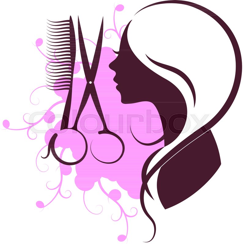 Hair Salon Scissors Beauty Vector Stock Vector Colourbox