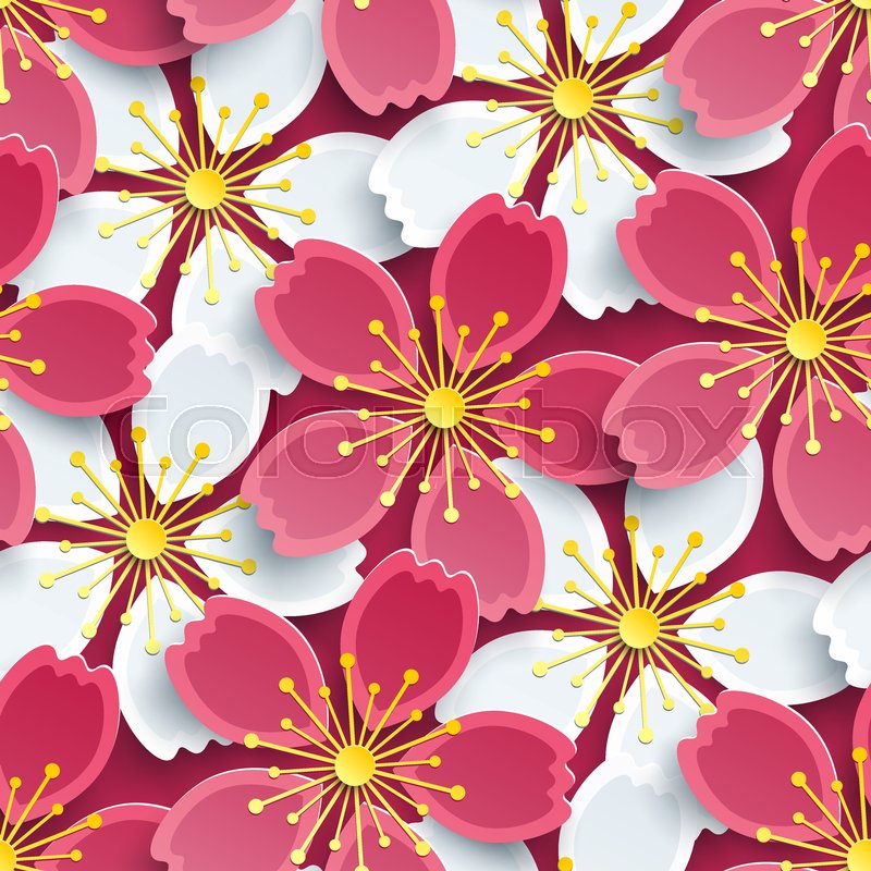 beautiful modern elegant background seamless pattern decorative paper flower wallpaper