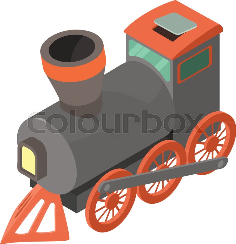 Train icon. Isometric illustration of | Stock vector | Colourbox
