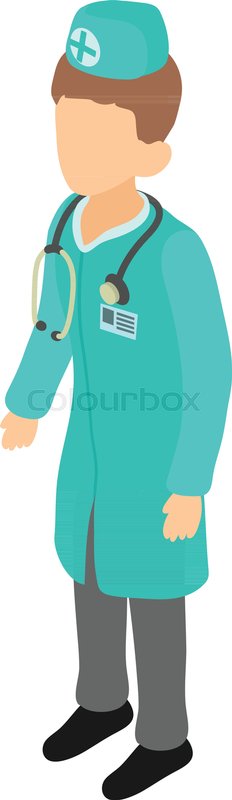 Doctor icon. Isometric illustration of | Stock vector | Colourbox