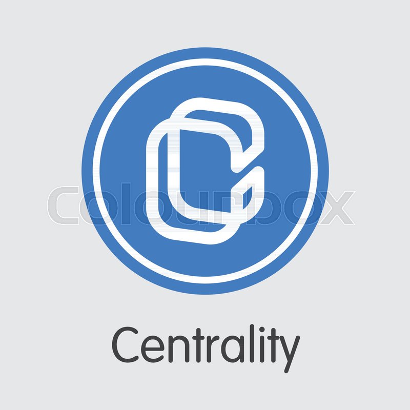 Vector Centrality Cryptocurrency Icon Stock Vector Colourbox
