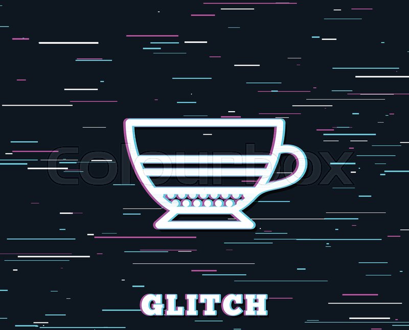 Mocha Coffee Icon Hot Drink Sign Beverage Symbol Background With Colored Lines Vector Mocha Coffee Icon Hot Drink Sign Beverage Symbol Background With Colored Lines Vector