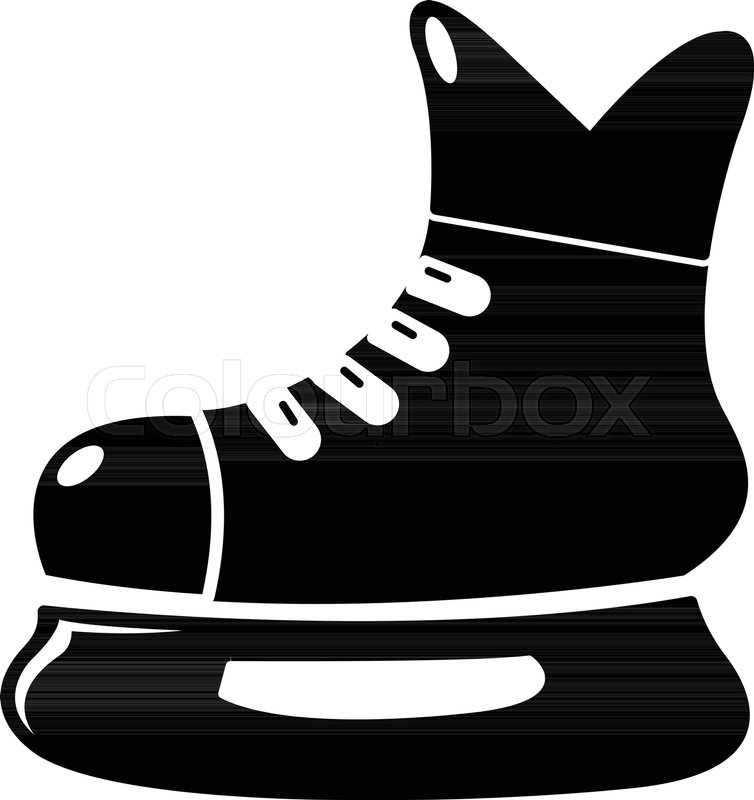 Ice hockey skate icon . Simple Stock vector Colourbox