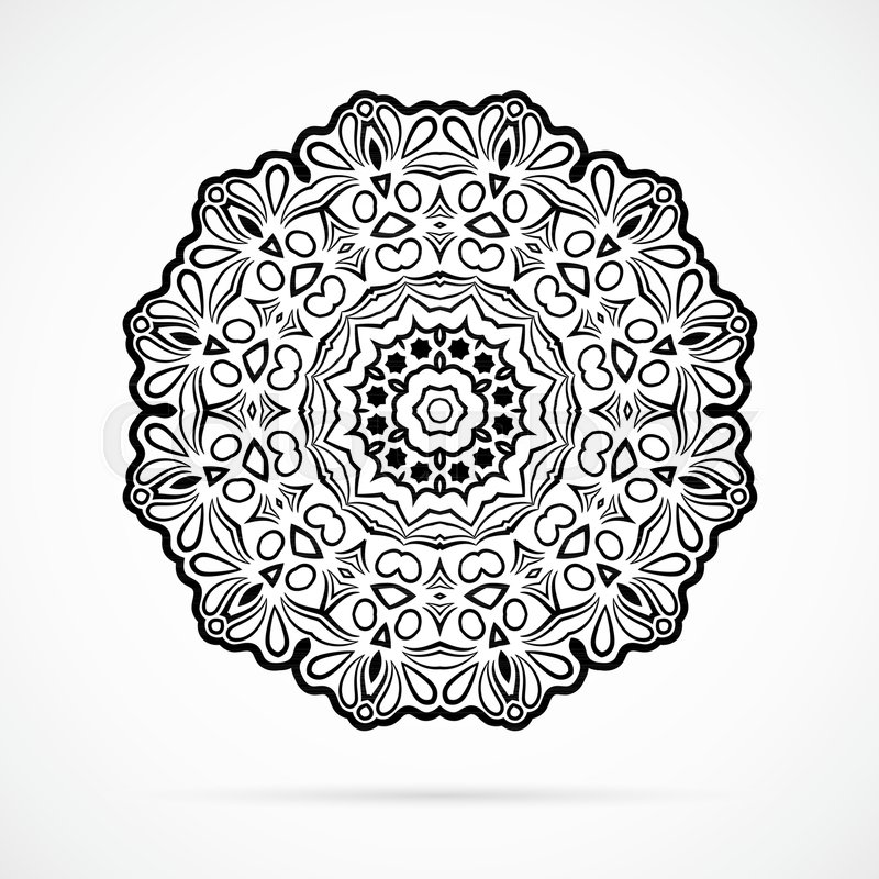 vector black geometry mandala