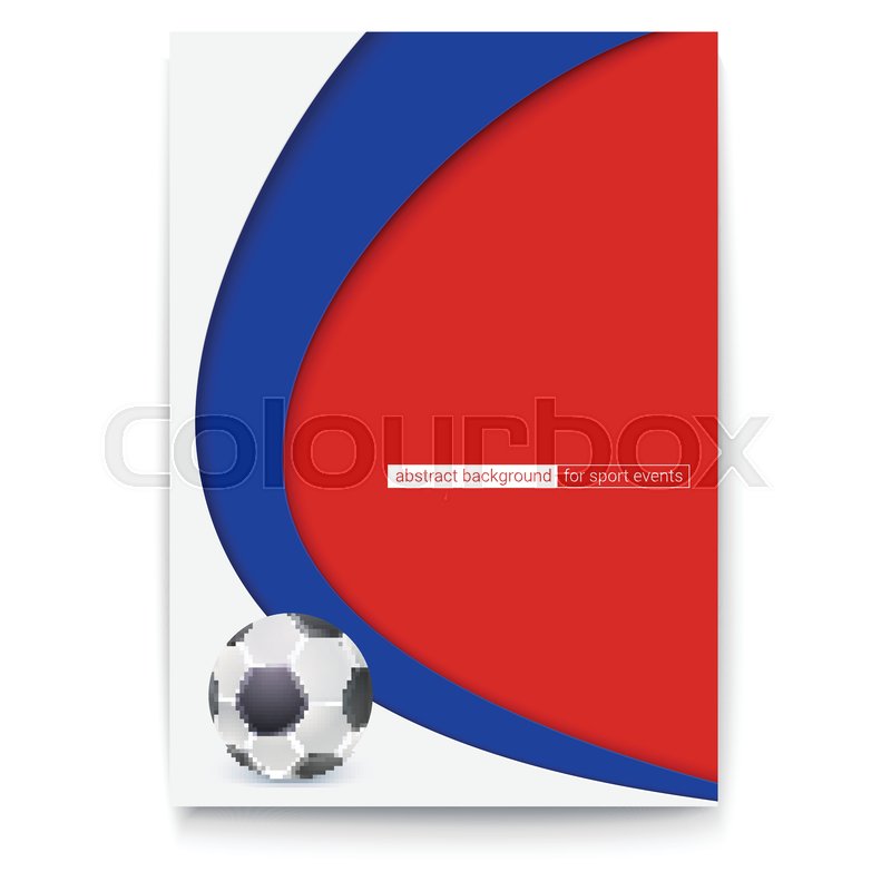 Poster Of Football Or Soccer 2018 Stock Vector Colourbox