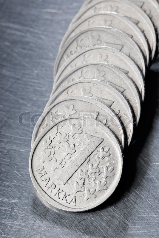 Diese Art der Münze geprägt wurde und Stock Bild Colourbox