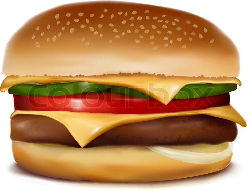Cheeseburger Vector Illustration Stock Vector Colourbox Cheeseburger Vector Illustration Stock Vector Colourbox