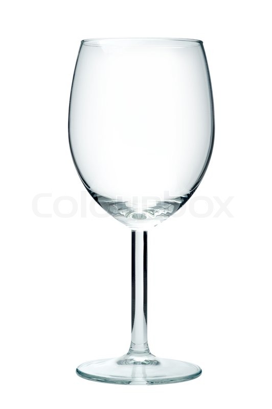 Download Empty wine glass, isolated on a white ... | Stock image ... Yellowimages Mockups