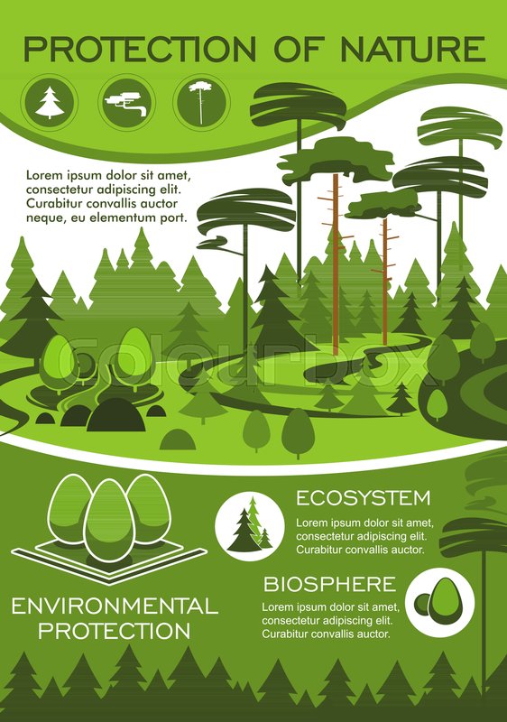 Green Nature And Environment Stock Vector Colourbox