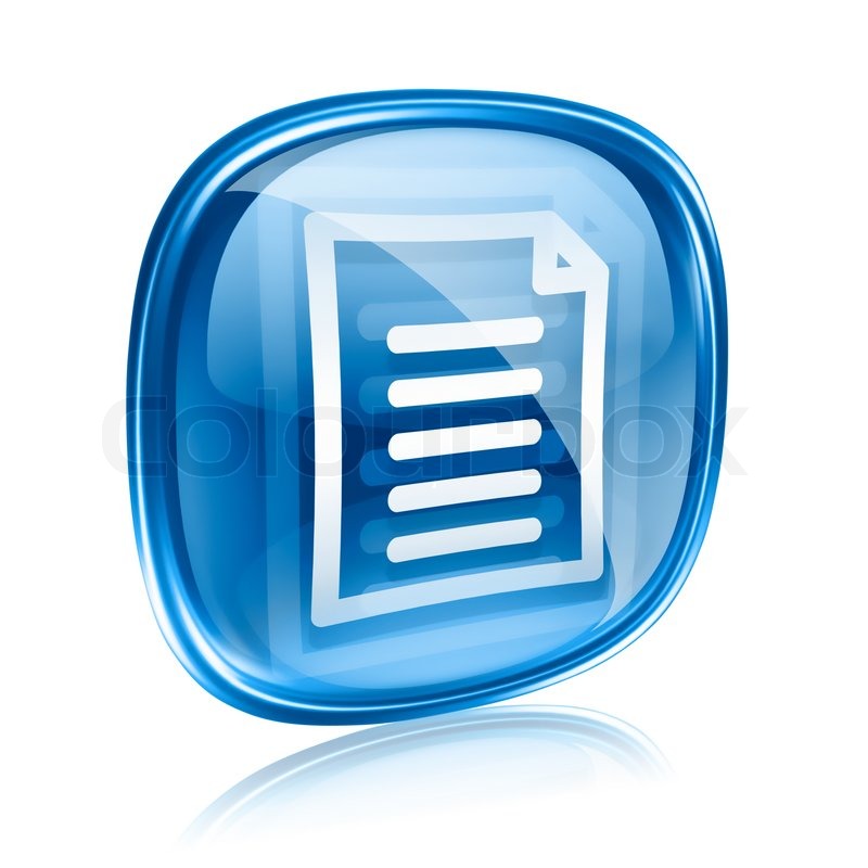 Blue document icon