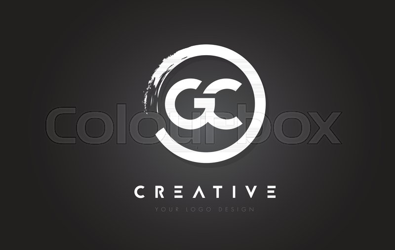 GC Circular Letter Logo with Circle ... | Stock vector | Colourbox