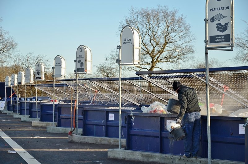 Recycling center Stock foto Colourbox