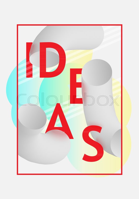 Idea Text Banner Banner With Thick Stock Vector Colourbox