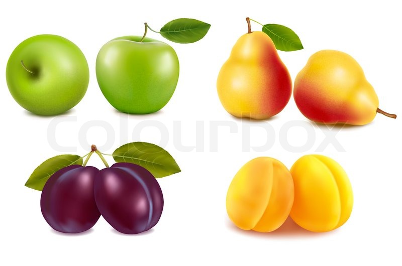 Group with different sorts of fruit. | Stock image | Colourbox