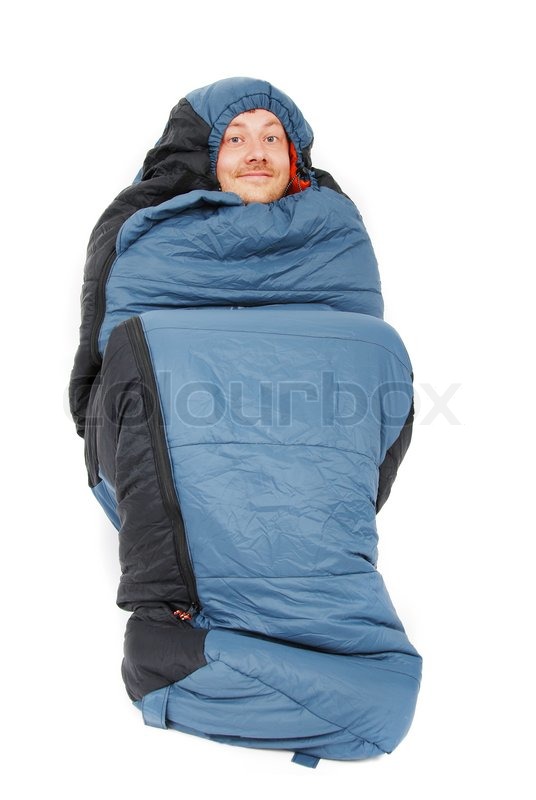 sleeping bag man