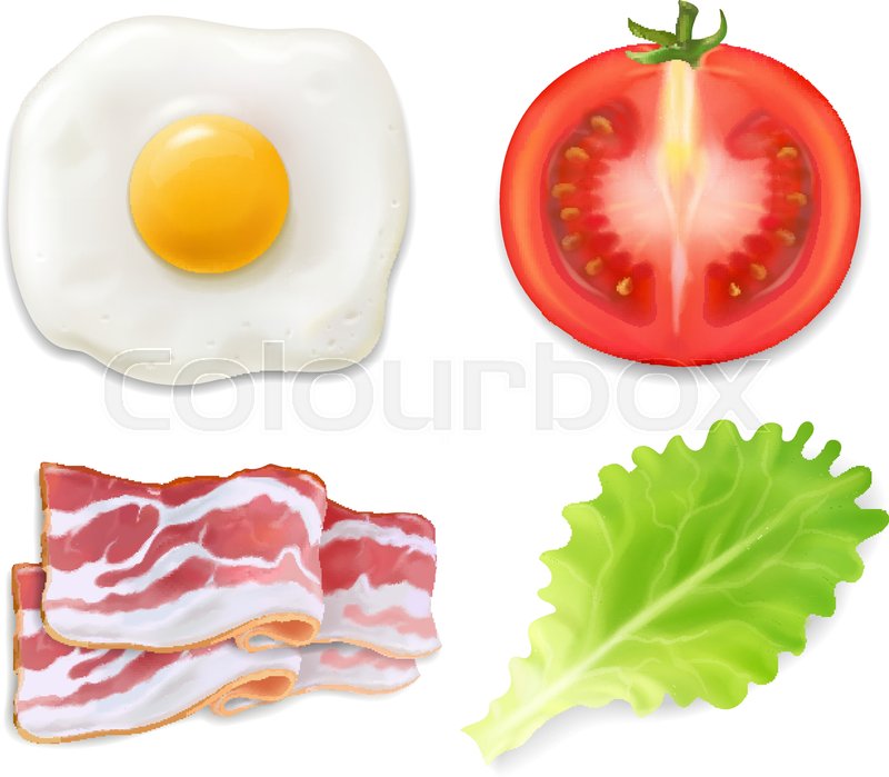 Scrambled Eggs Illustration Of Omelet Stock Vector Colourbox