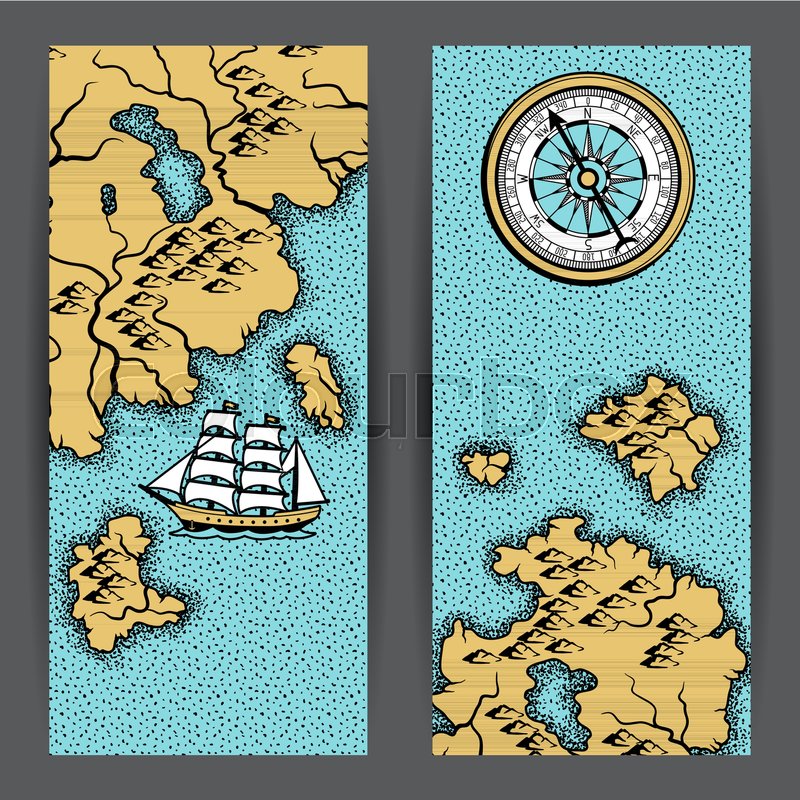 Nautical Map Vector