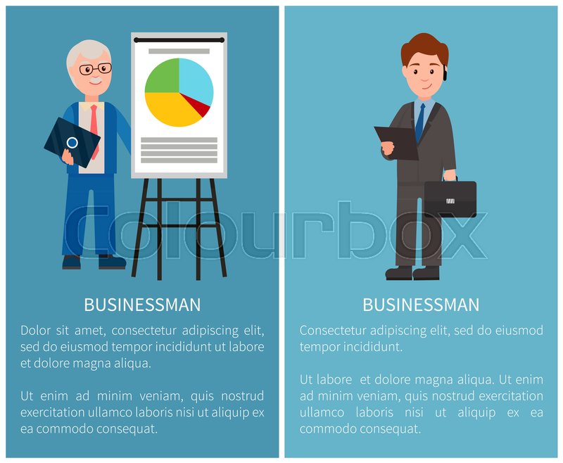 businessman set of posters